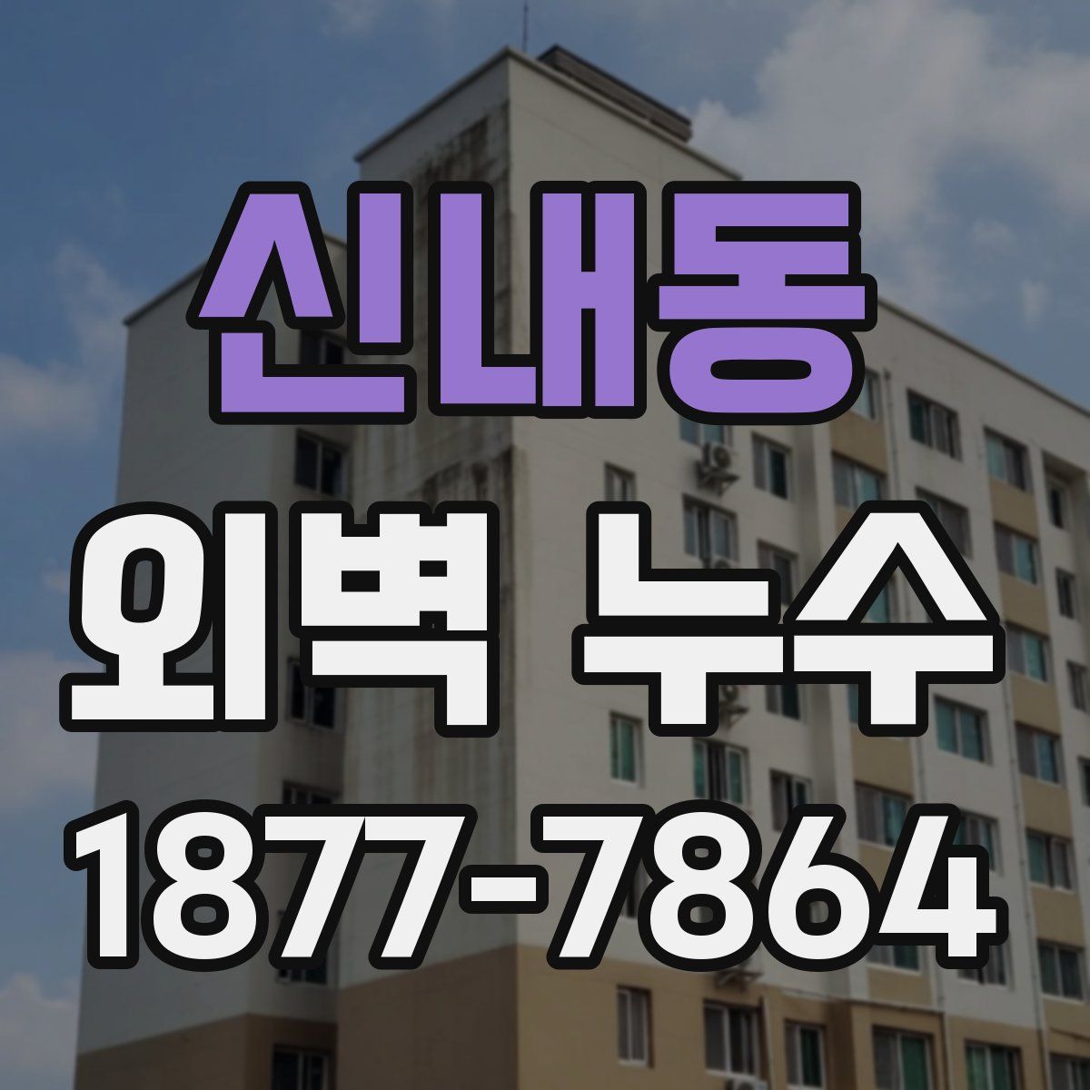신내동 외벽 누수