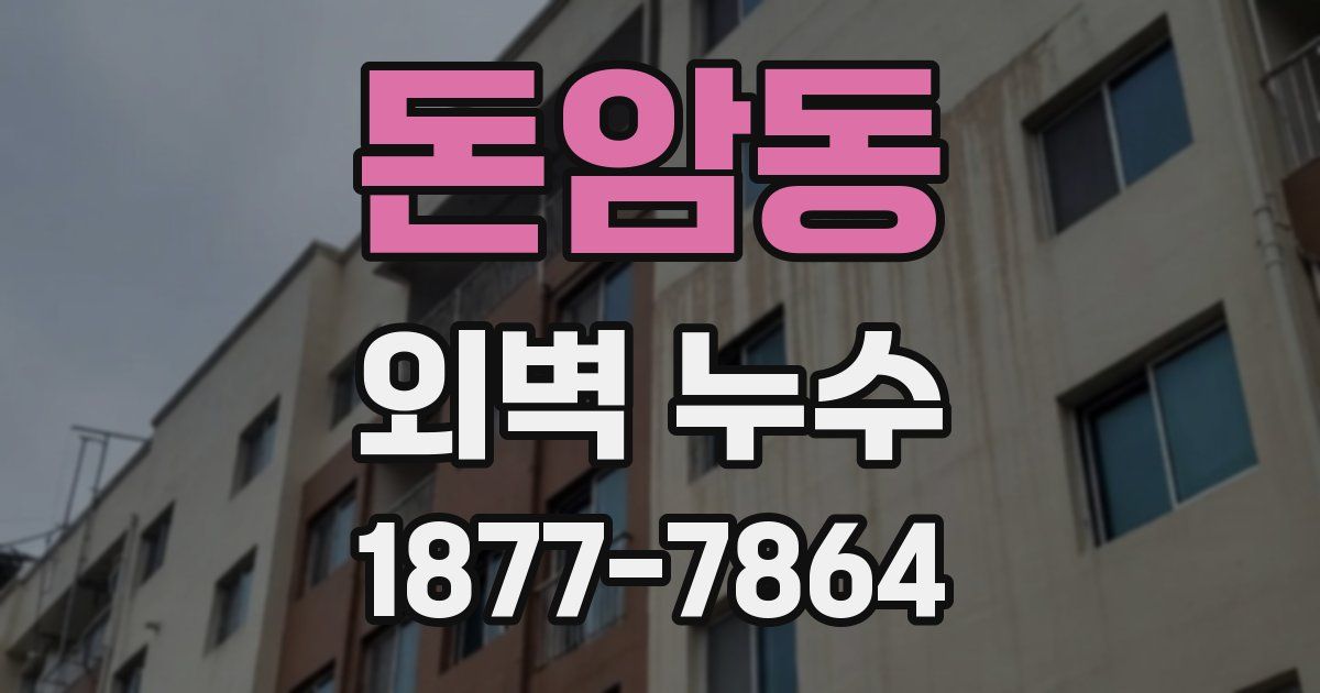 돈암동 외벽 누수