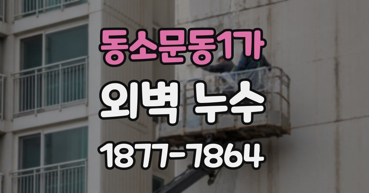 동소문동1가 외벽 누수