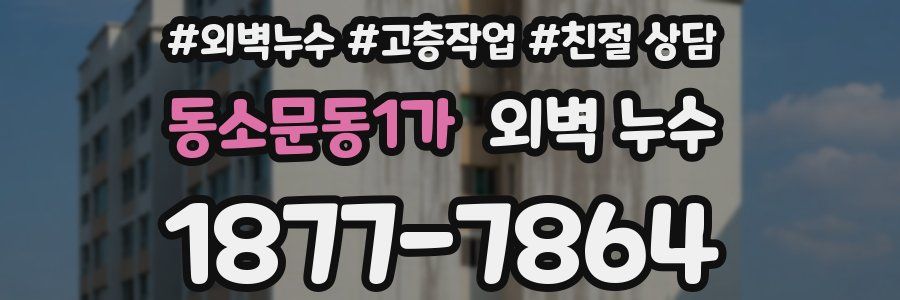 동소문동1가 외벽 누수