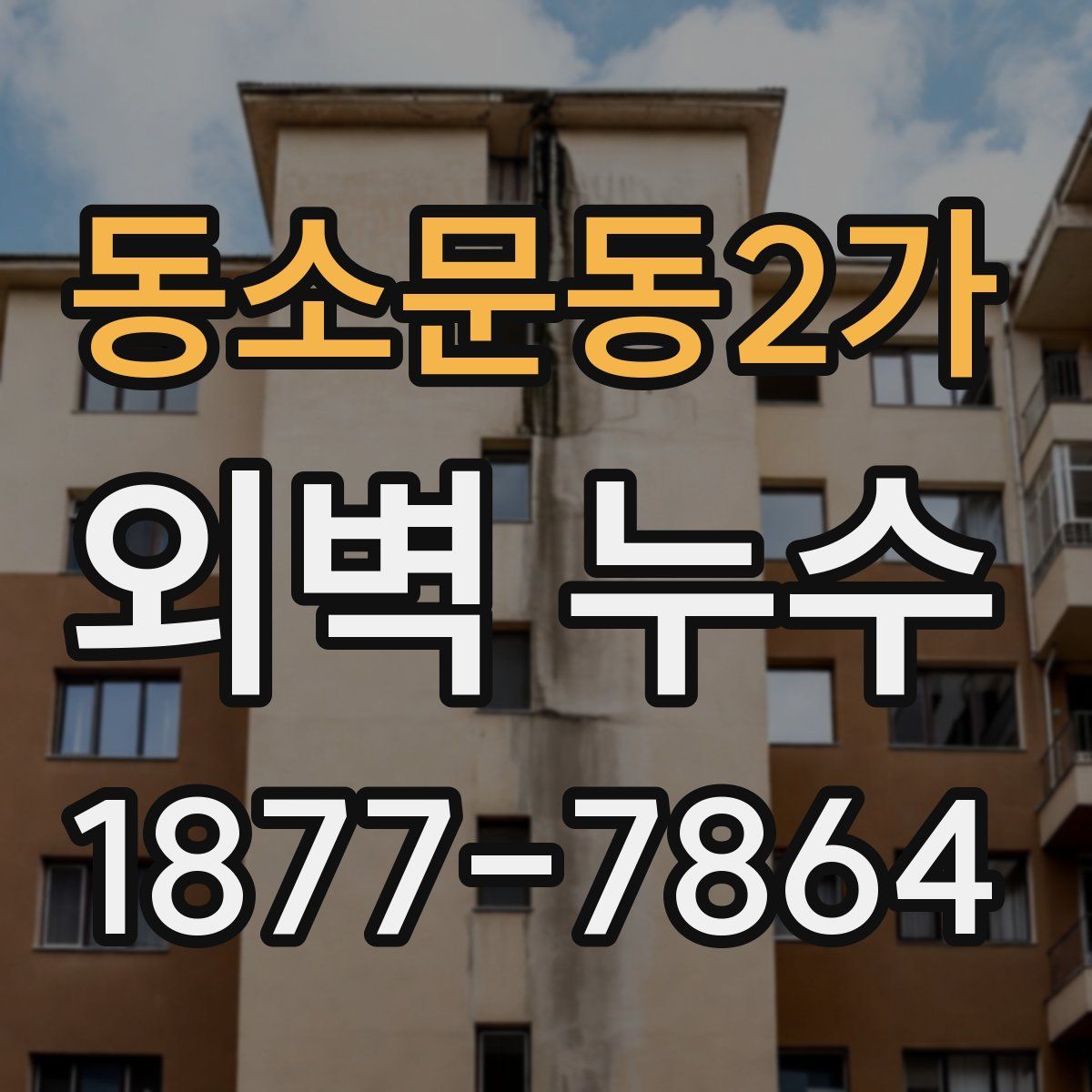 동소문동2가 외벽 누수