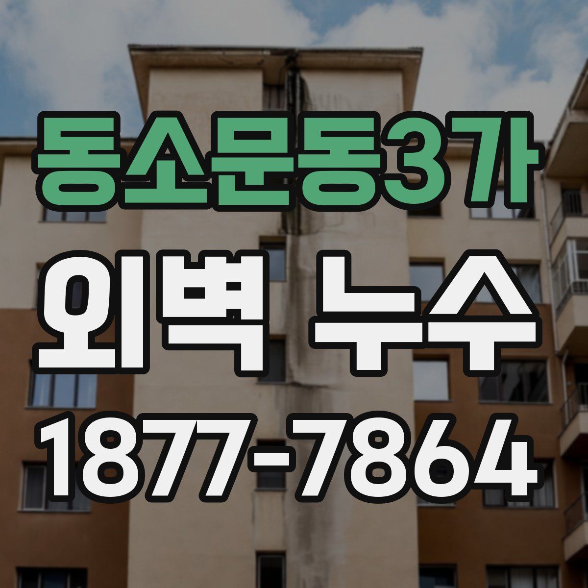 동소문동3가 외벽 누수