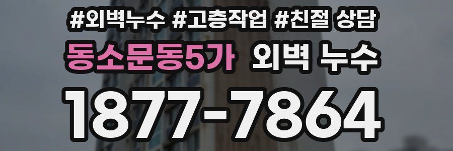 동소문동5가 외벽 누수