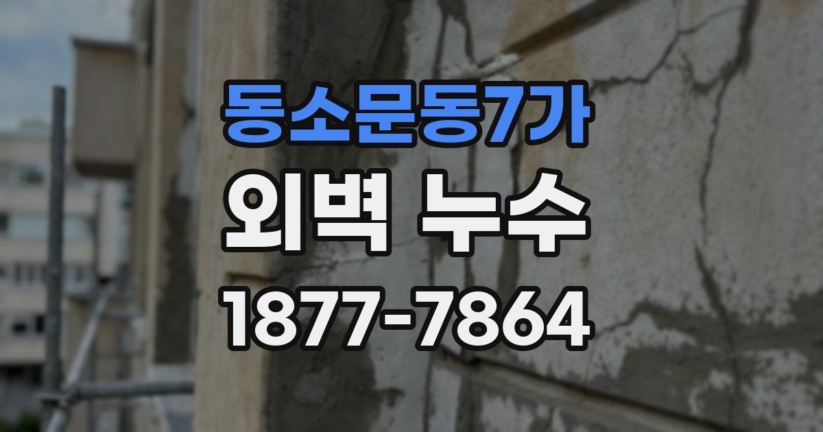 동소문동7가 외벽 누수