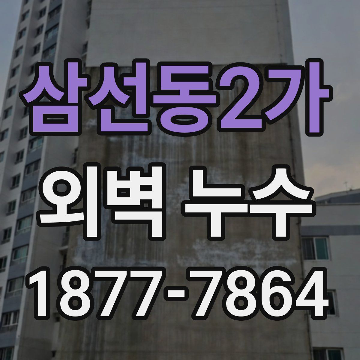 삼선동2가 외벽 누수