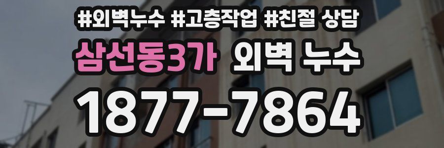 삼선동3가 외벽 누수