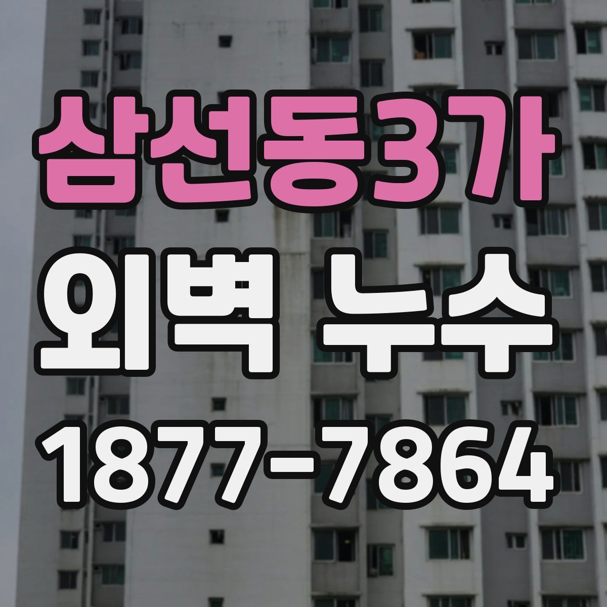 삼선동3가 외벽 누수