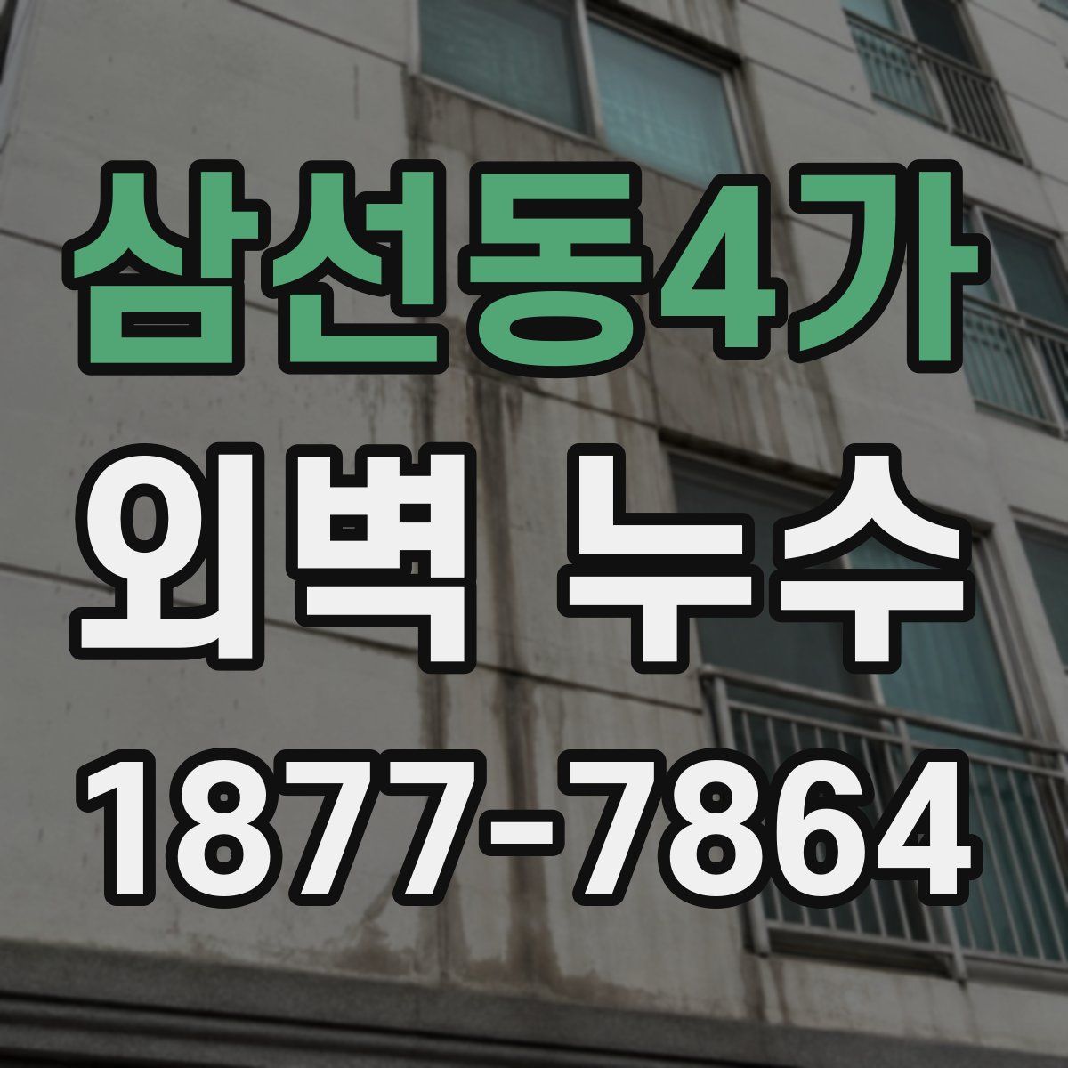 삼선동4가 외벽 누수