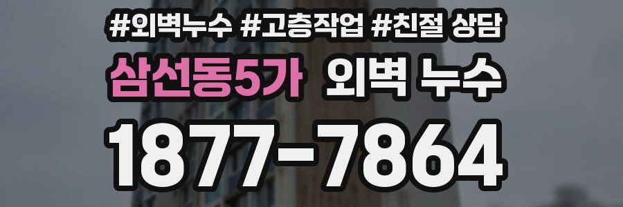 삼선동5가 외벽 누수