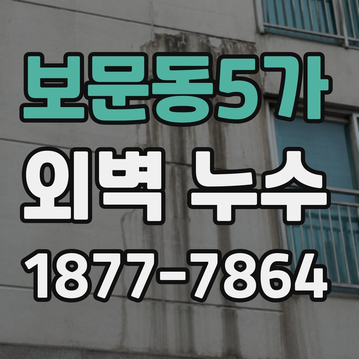 보문동5가 외벽 누수