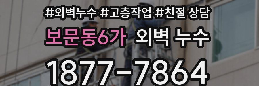 보문동6가 외벽 누수