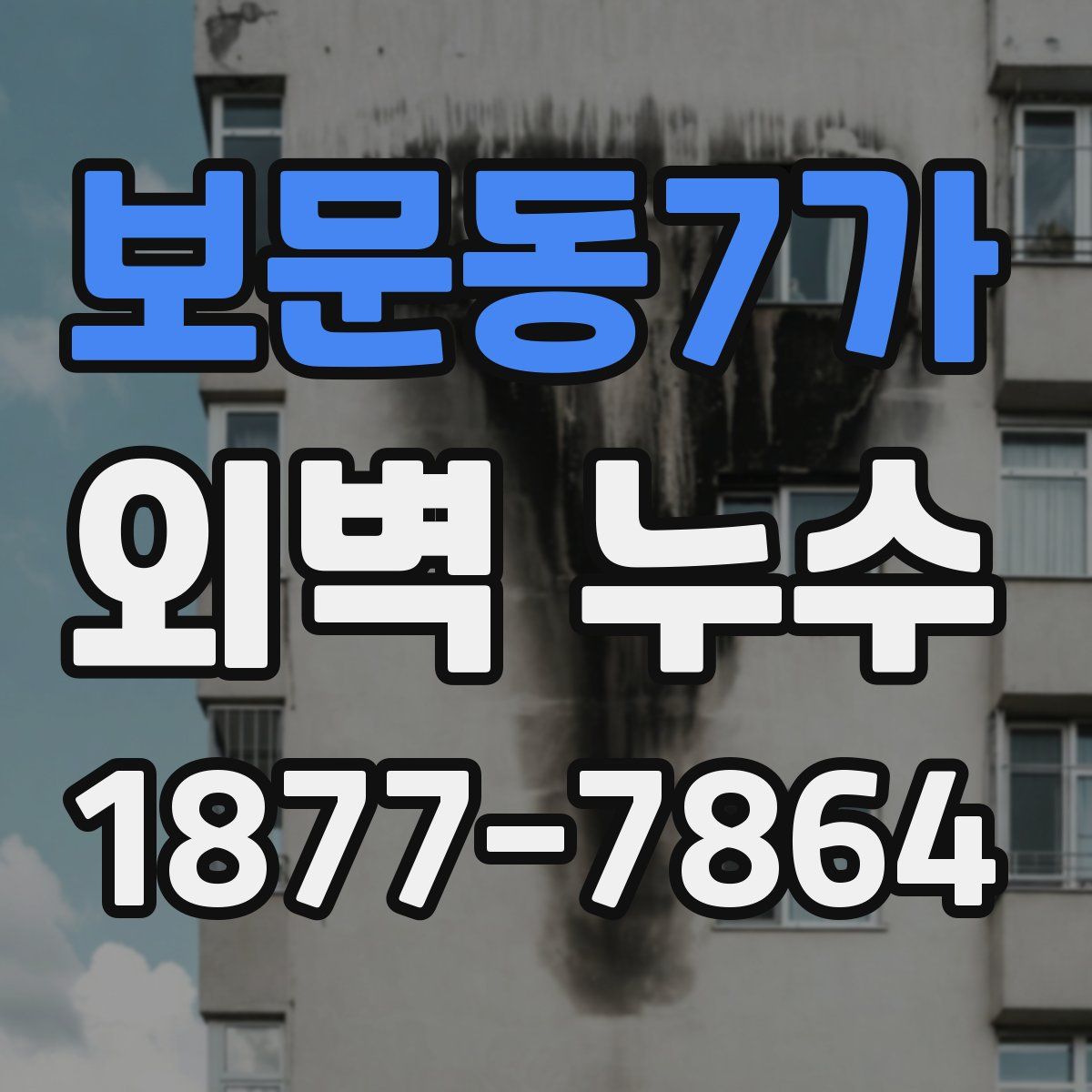 보문동7가 외벽 누수