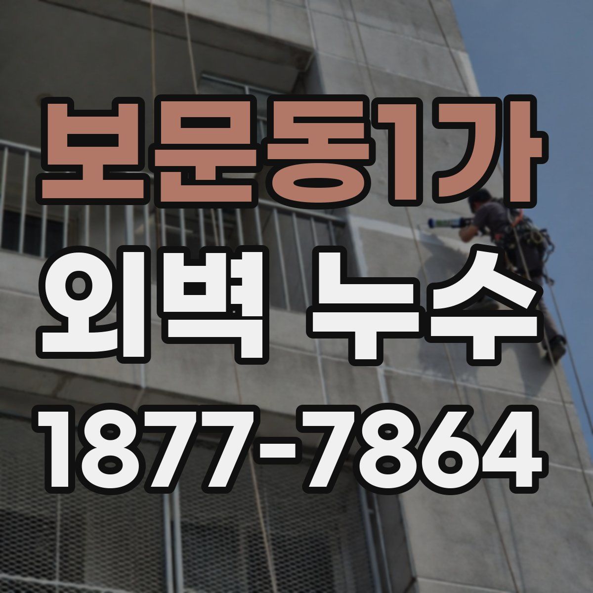 보문동1가 외벽 누수