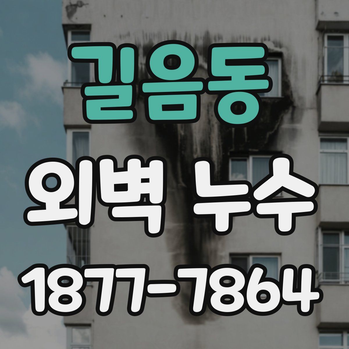 길음동 외벽 누수