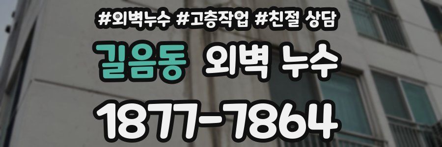 길음동 외벽 누수