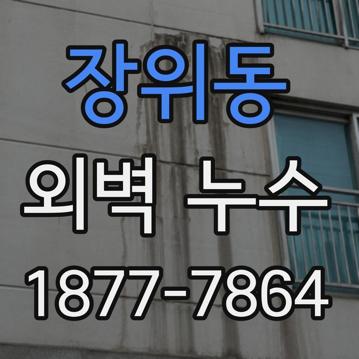 장위동 외벽 누수 확인을 위한 실내외 점검 항목
