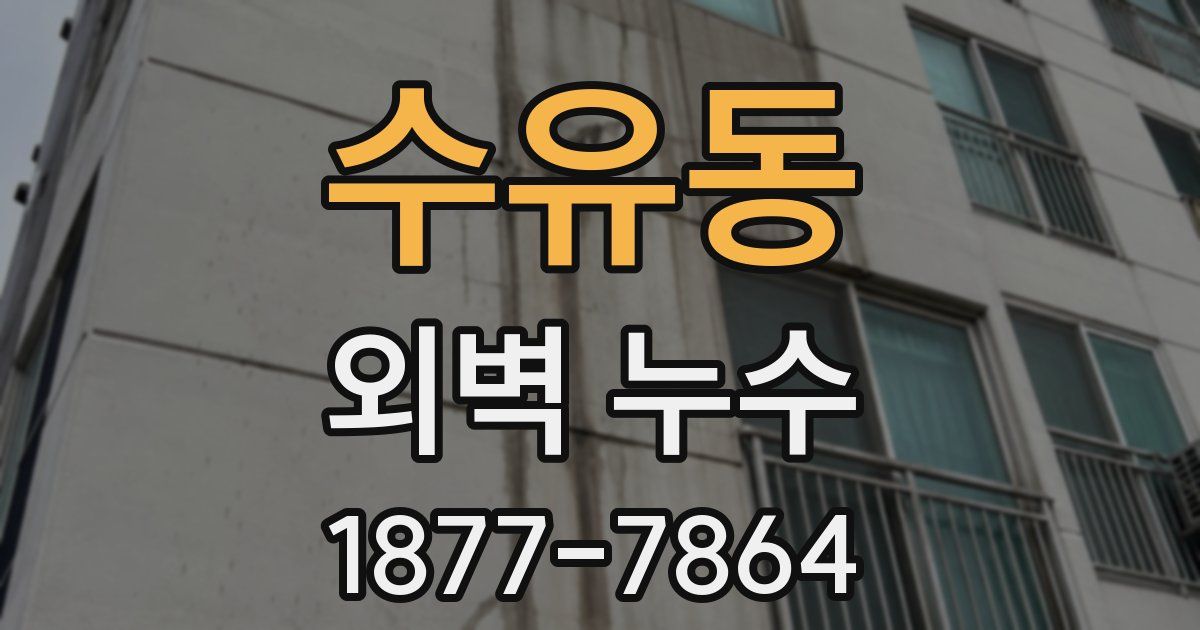 수유동 외벽 누수