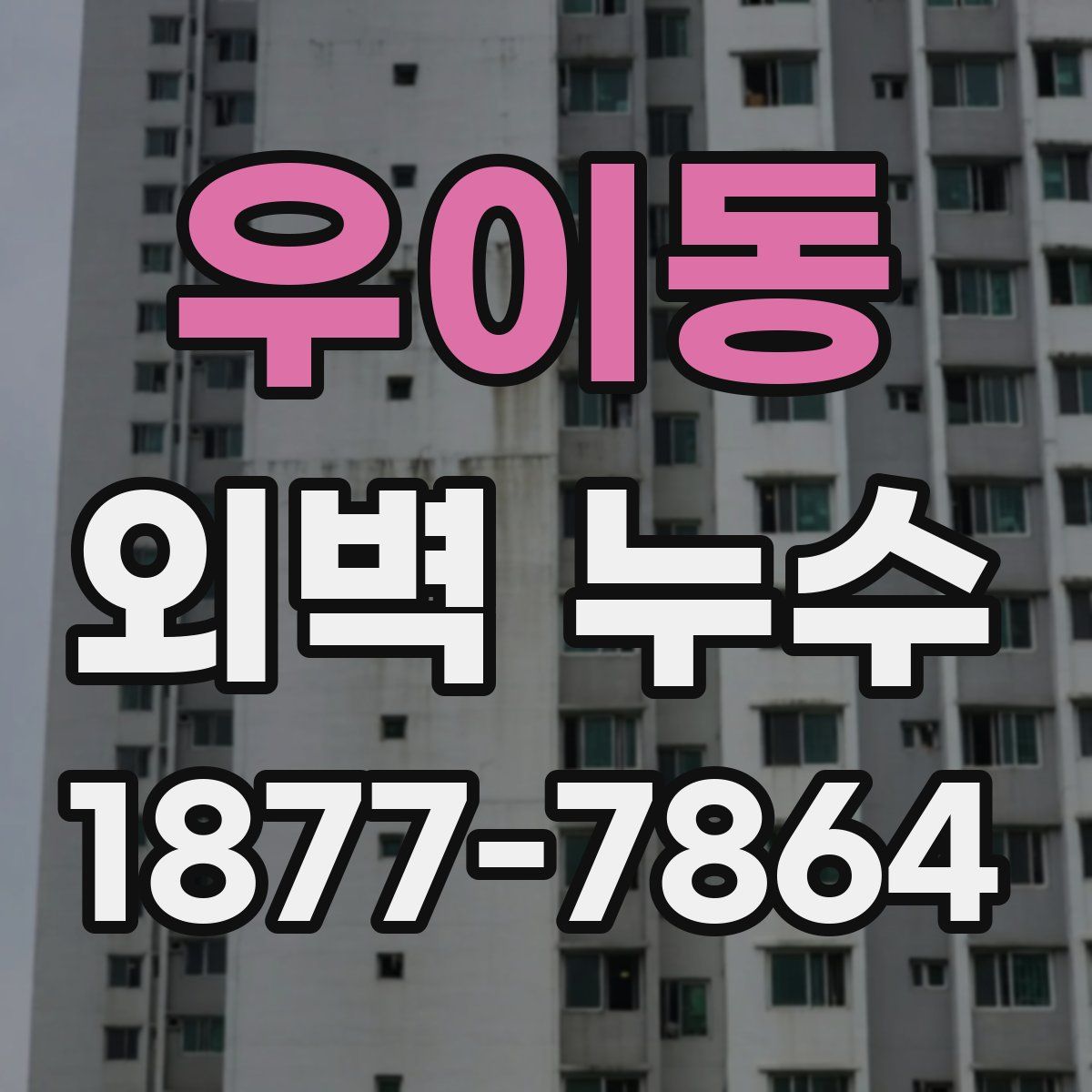 우이동 외벽 누수