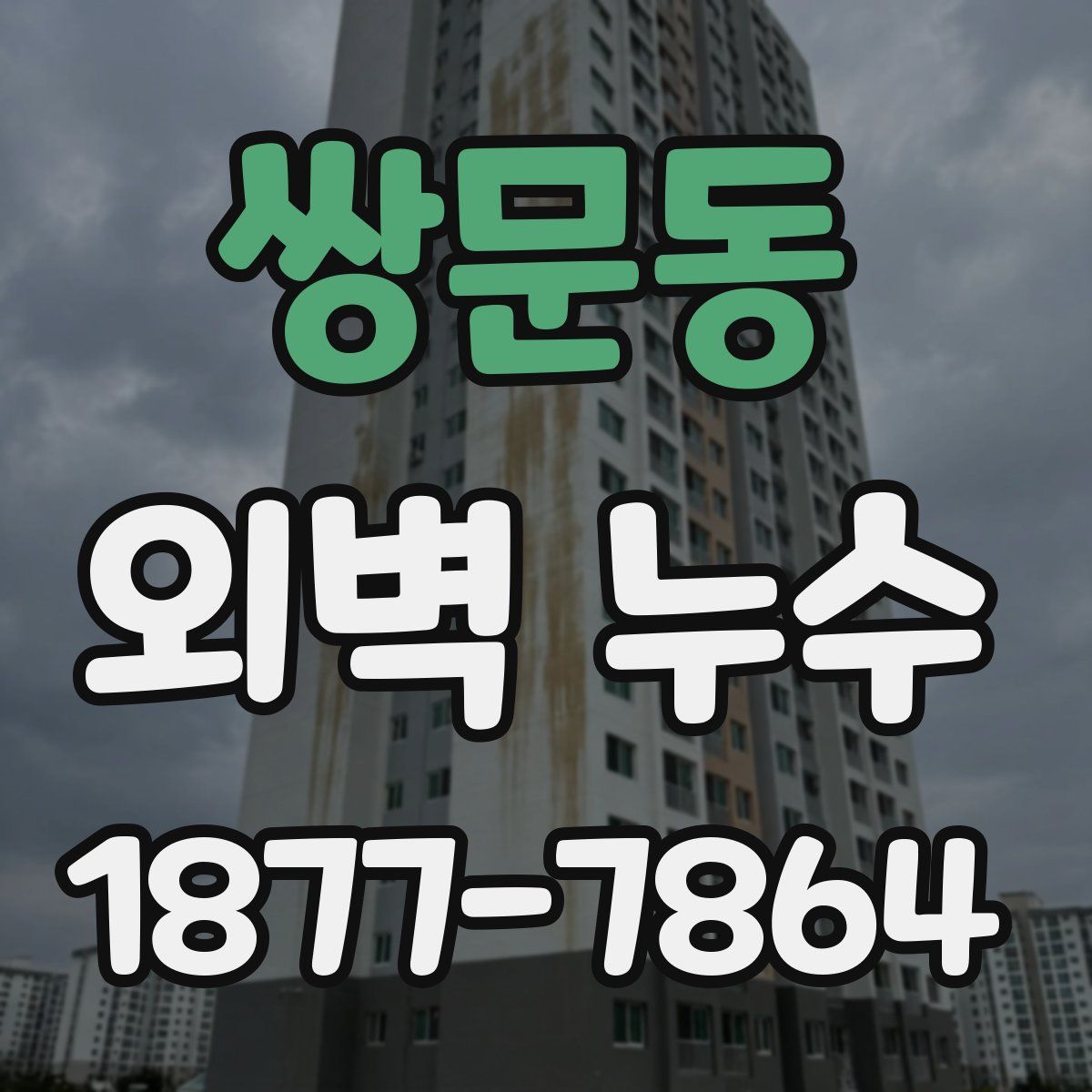 쌍문동 외벽 누수