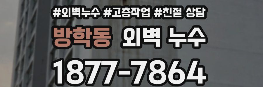 방학동 외벽 누수