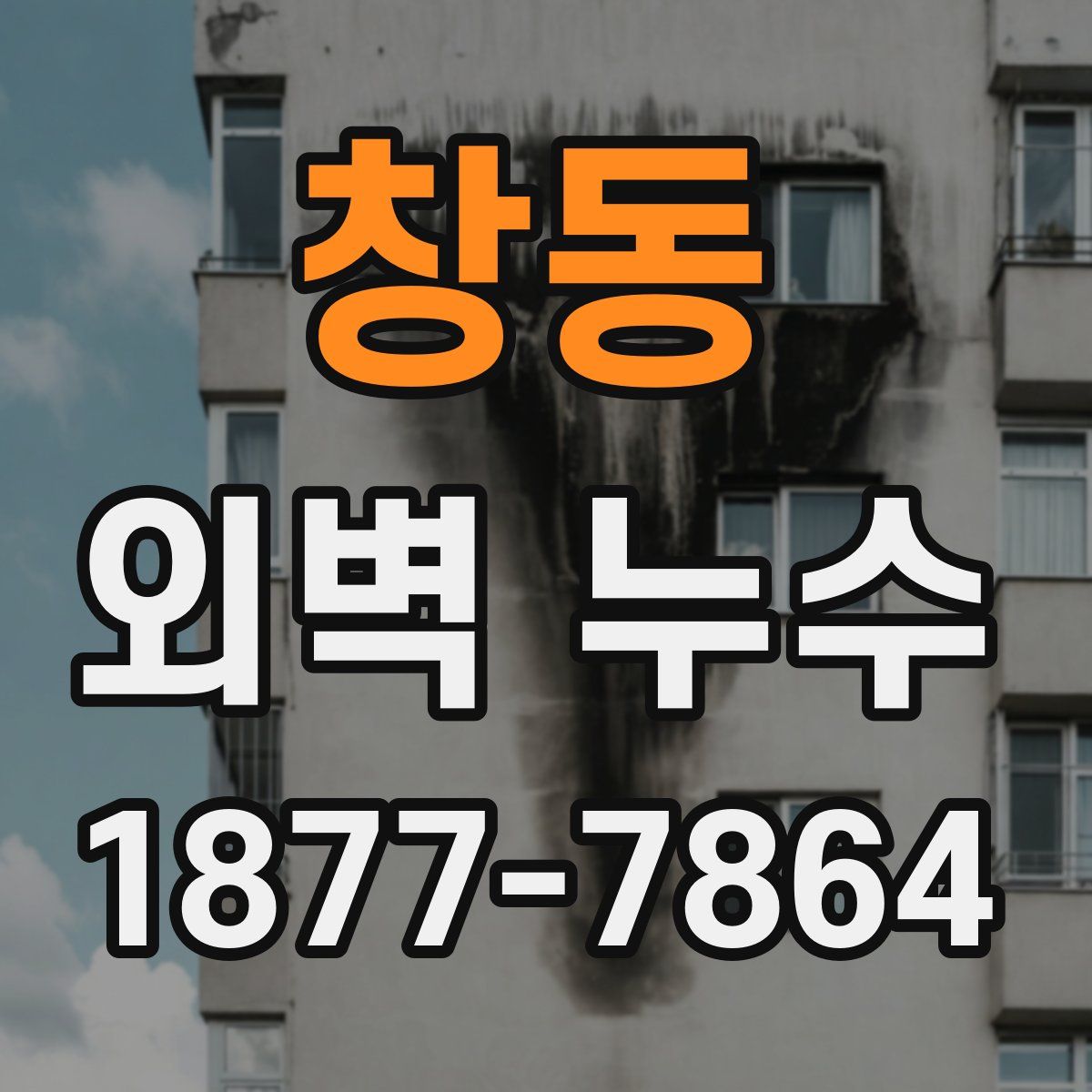 창동 외벽 누수