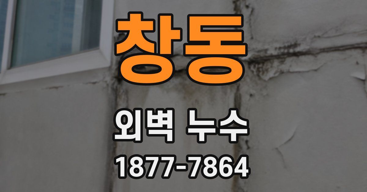 창동 외벽 누수