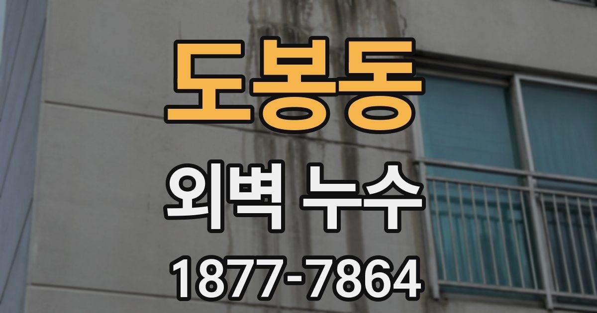 도봉동 외벽 누수