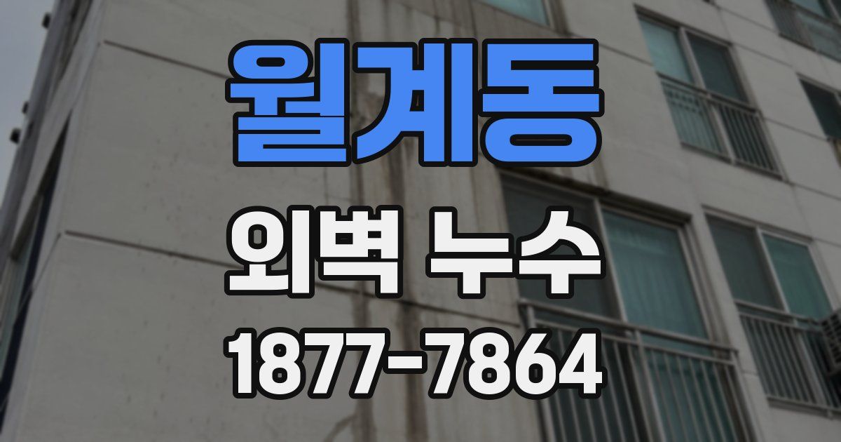 월계동 외벽 누수