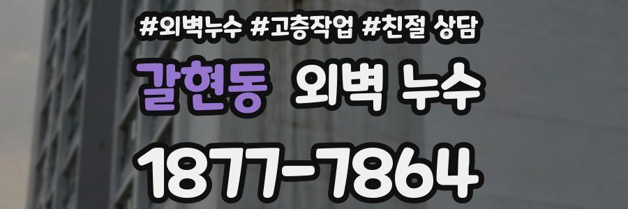 갈현동 외벽 누수