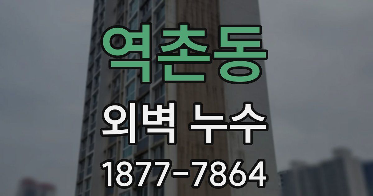 역촌동 외벽 누수