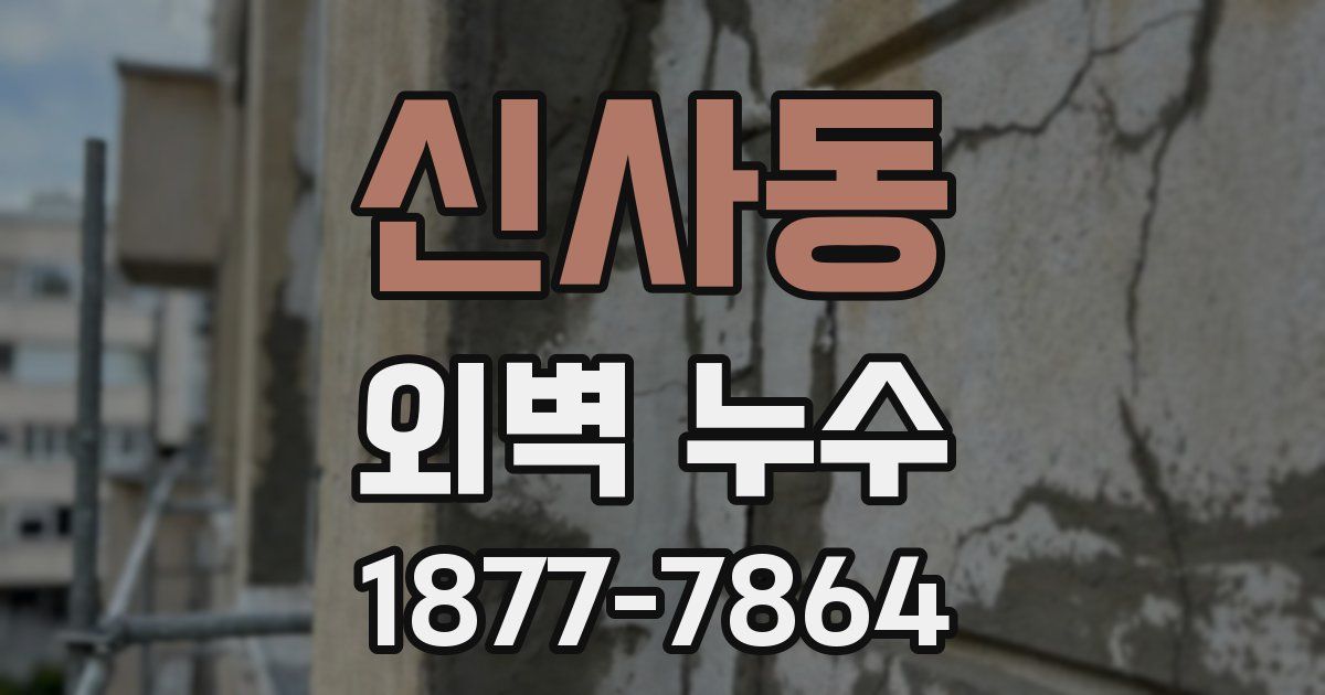 신사동 외벽 누수