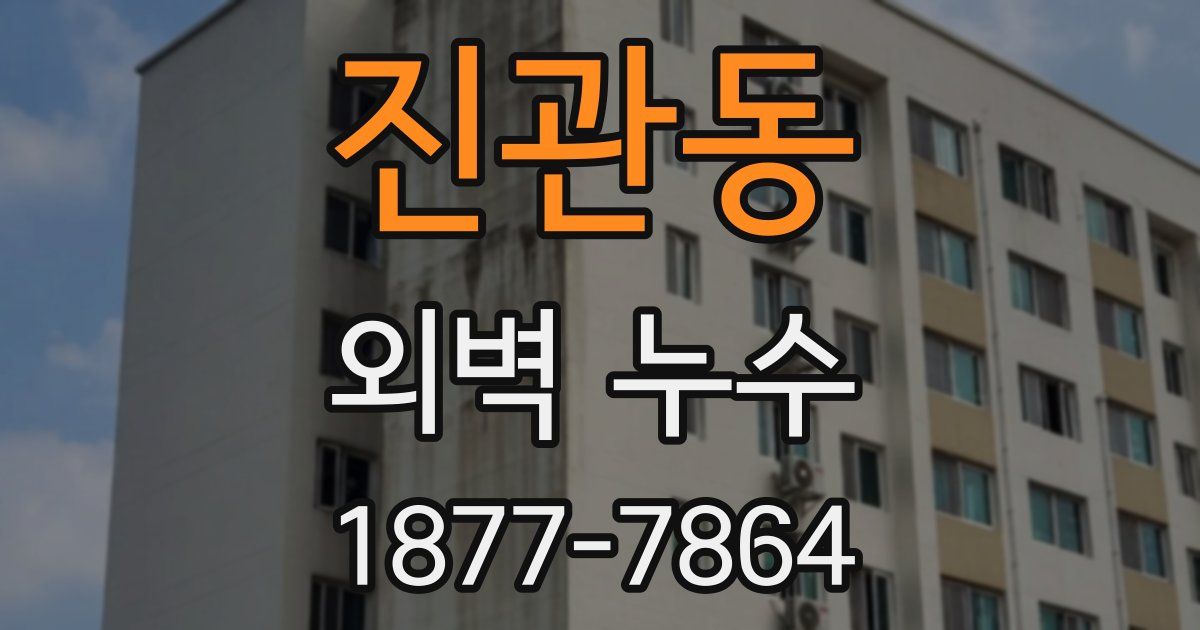 진관동 외벽 누수