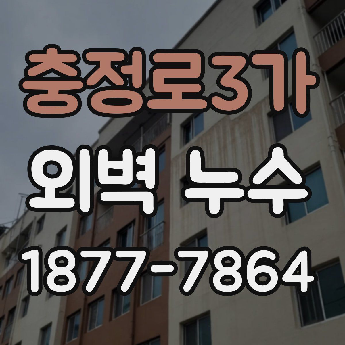 충정로3가 외벽 누수
