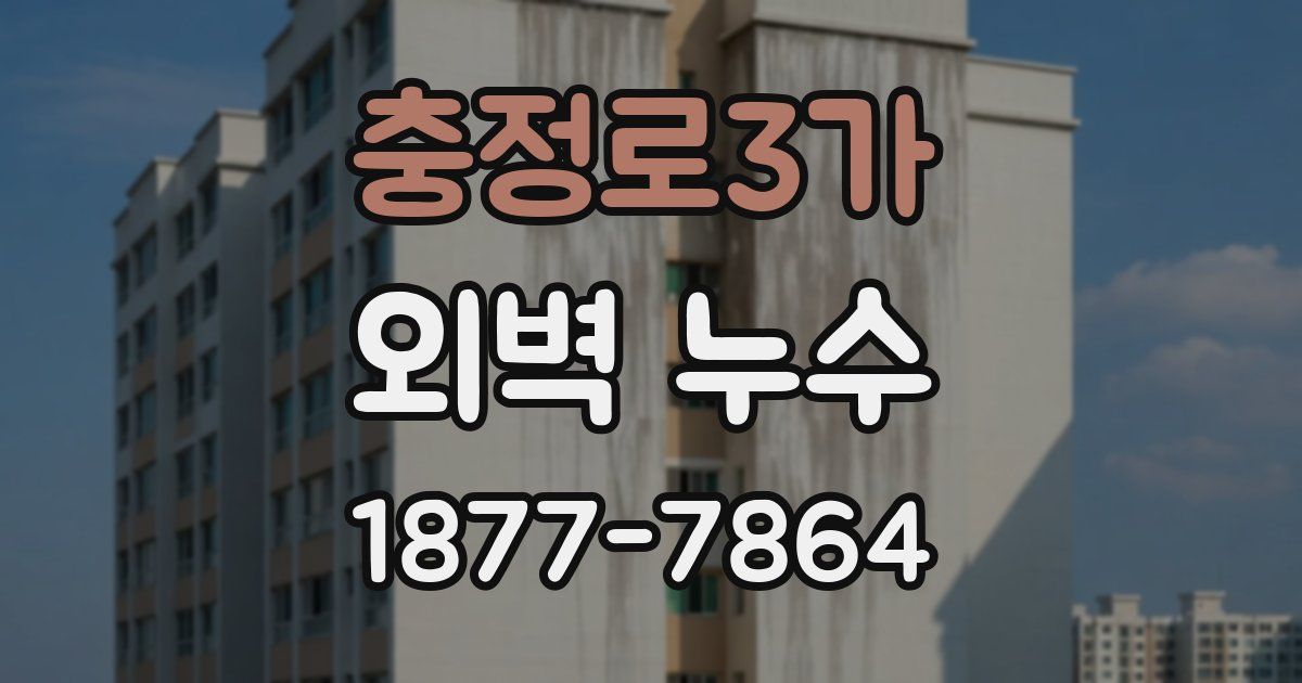 충정로3가 외벽 누수