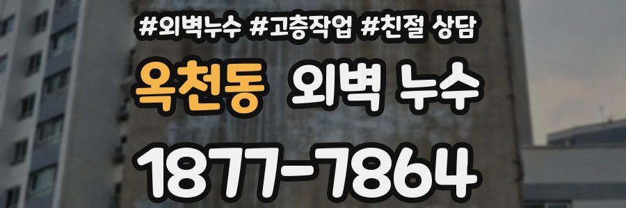 옥천동 외벽 누수