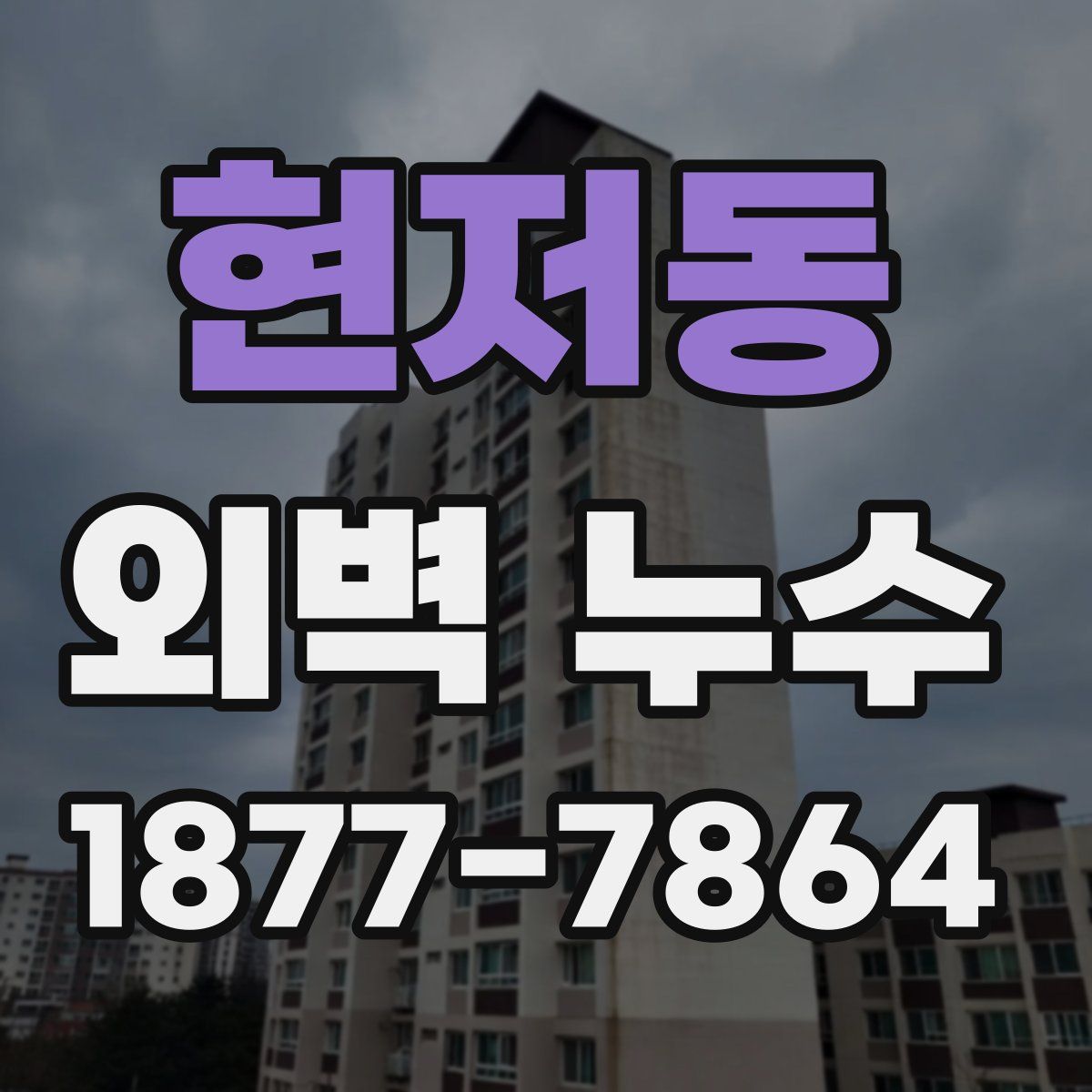 현저동 외벽 누수