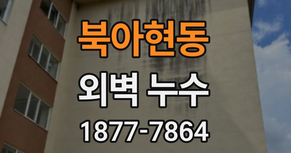 북아현동 외벽 누수