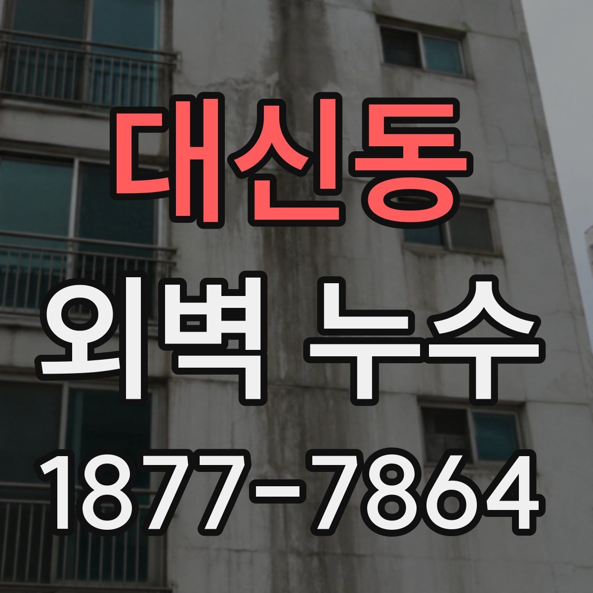 대신동 외벽 누수