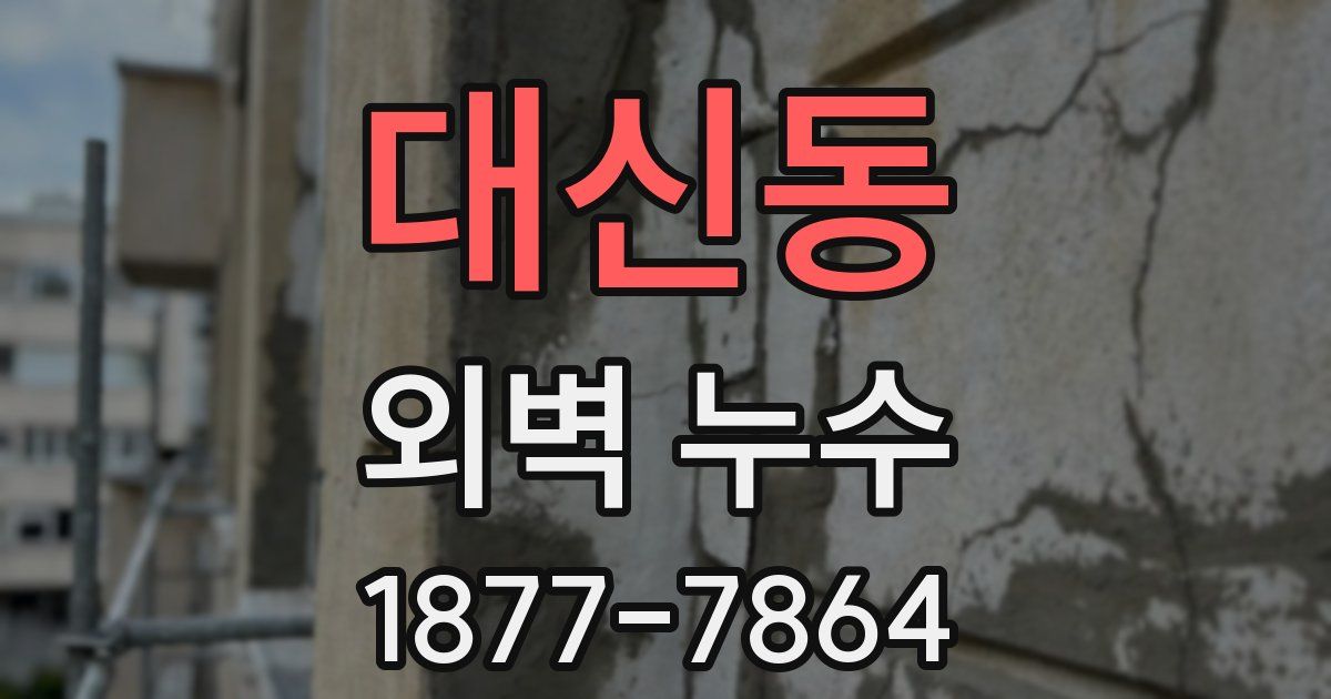 대신동 외벽 누수