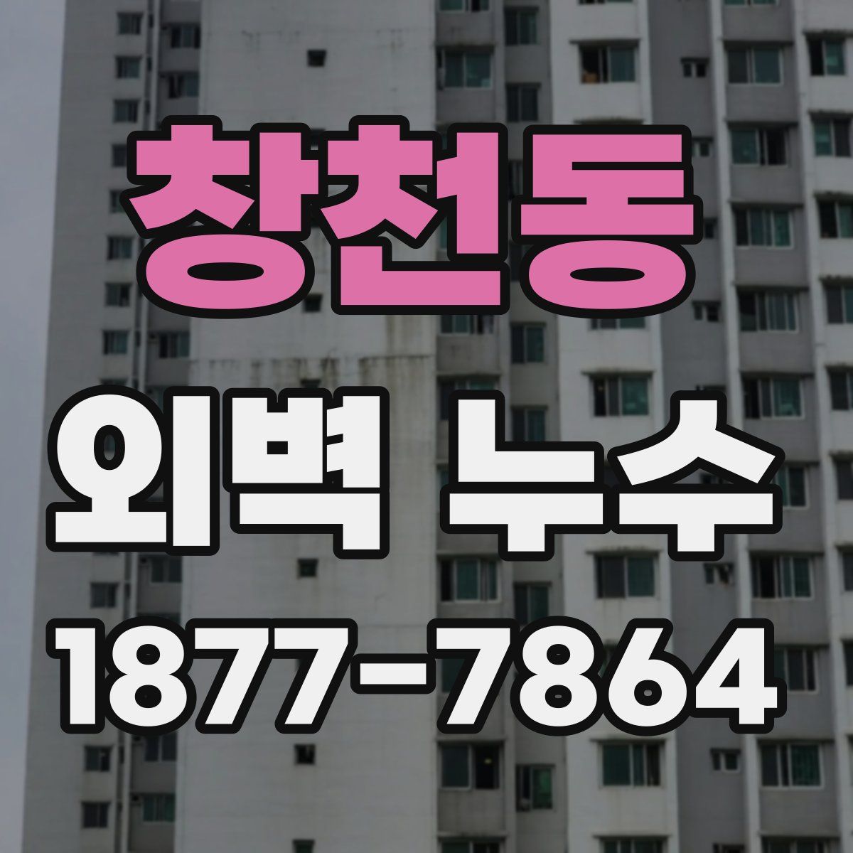 창천동 외벽 누수