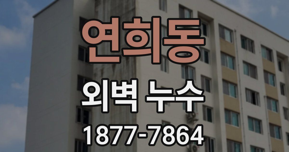 연희동 외벽 누수