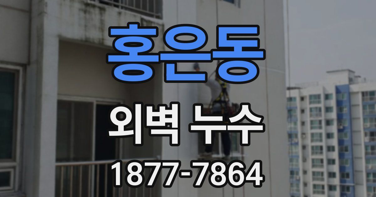 홍은동 외벽 누수