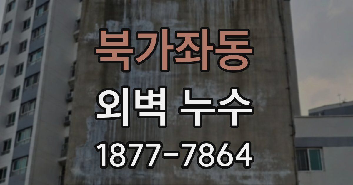 북가좌동 외벽 누수