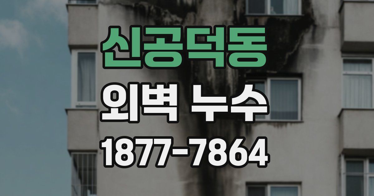 신공덕동 외벽 누수