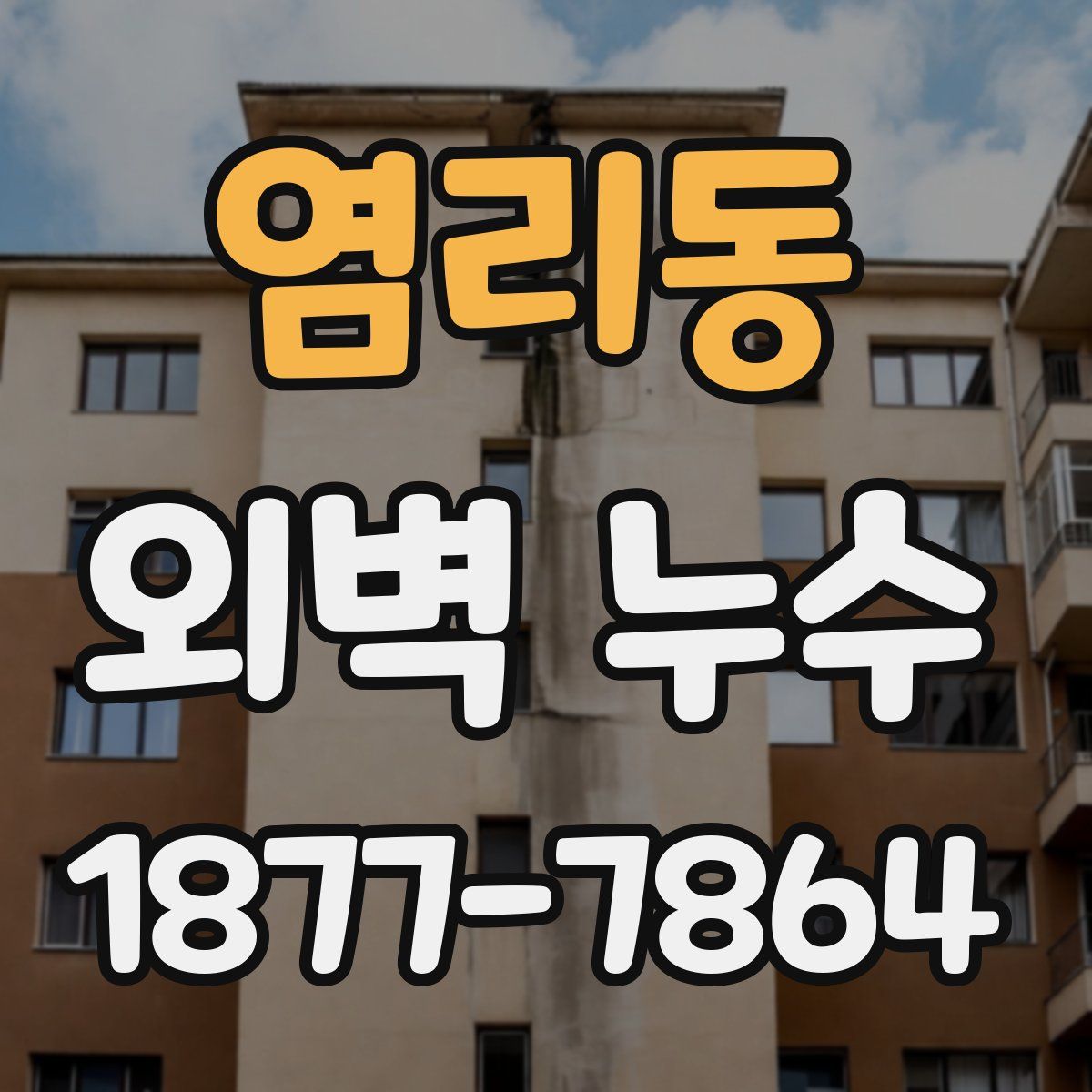 염리동 외벽 누수