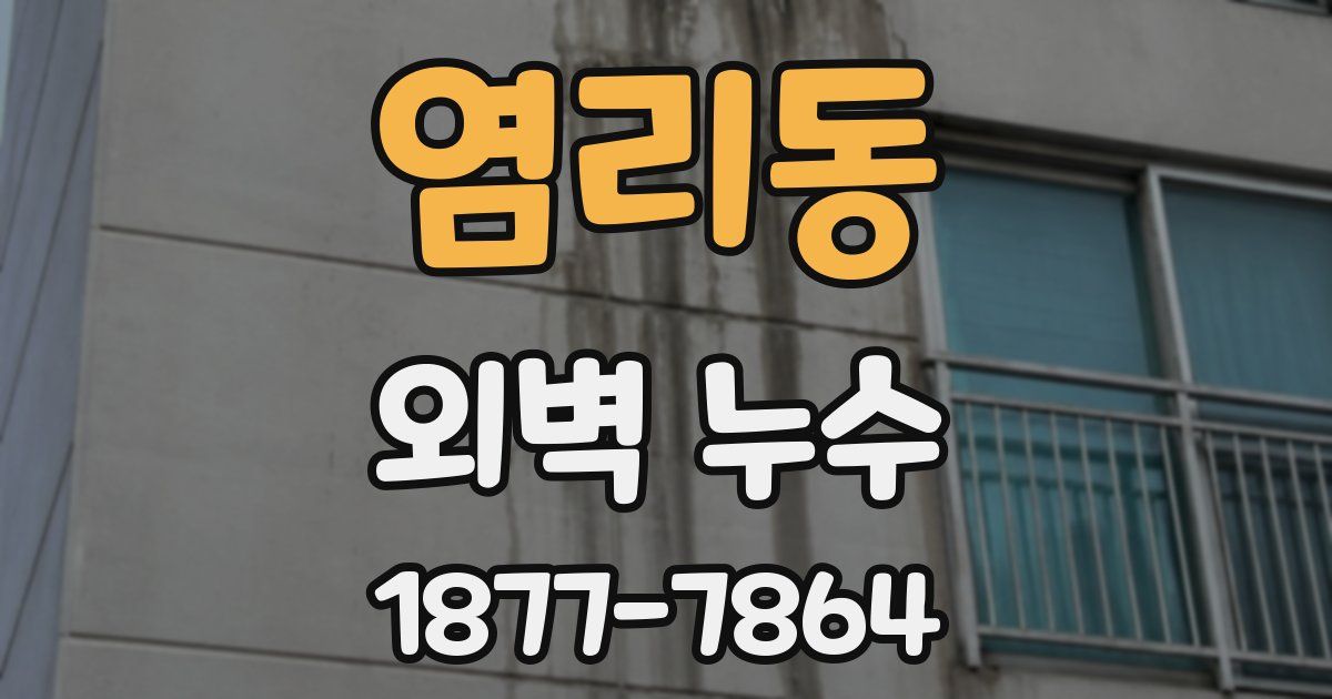 염리동 외벽 누수
