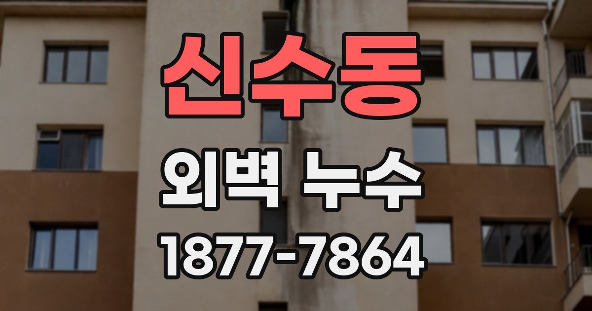 신수동 외벽 누수