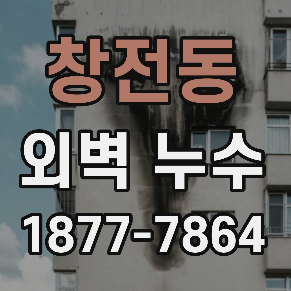 창전동 외벽 누수