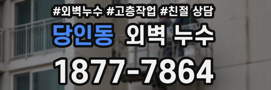 당인동 외벽 누수