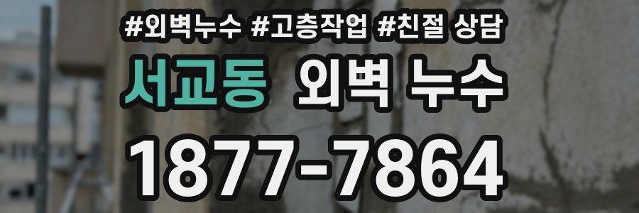 서교동 외벽 누수
